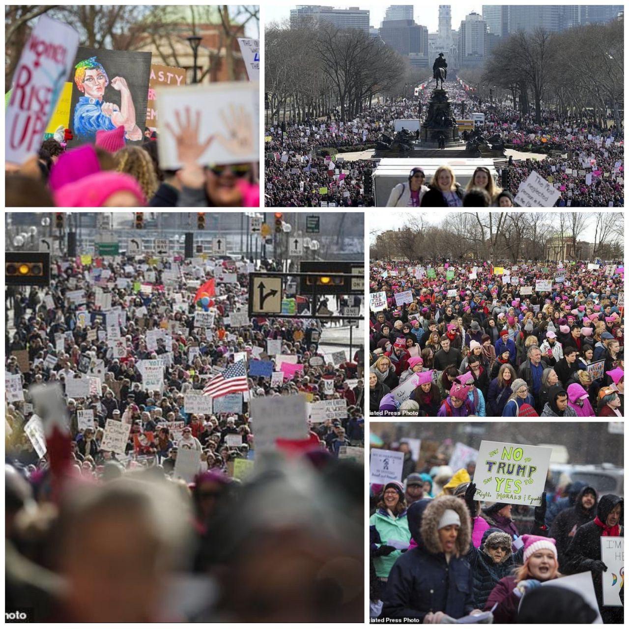 دومین راهپیمایی زنان سراسر جهان علیه ترامپ