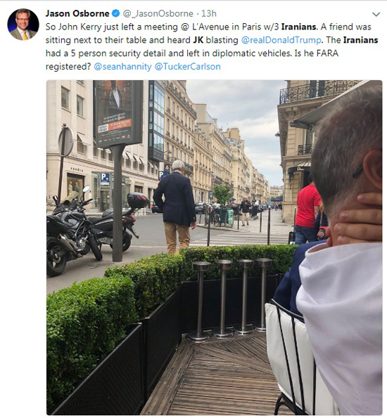 جان کری با سه ایرانی در پاریس دیدار کرد
