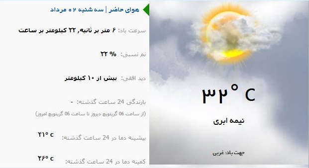 دمای هوای تهران به ۳۲ درجه رسید/ افزایش شش درجه‌ای دما در نیمه غربی کشور +فیلم