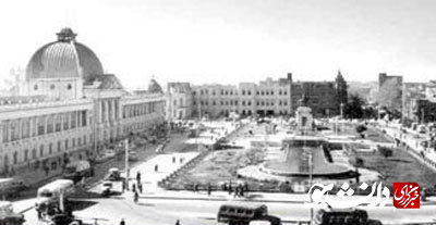 عکس/ تصویر بسیار قدیمی از محله چاله میدان