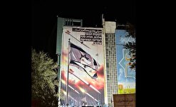 دیوارنگاره فلسطین رنگ حمله به اسراییل گرفت