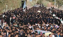 پیکرهای ۲ شهید گمنام در دانشگاه آزاد رفسنجان به خاک سپرده شد