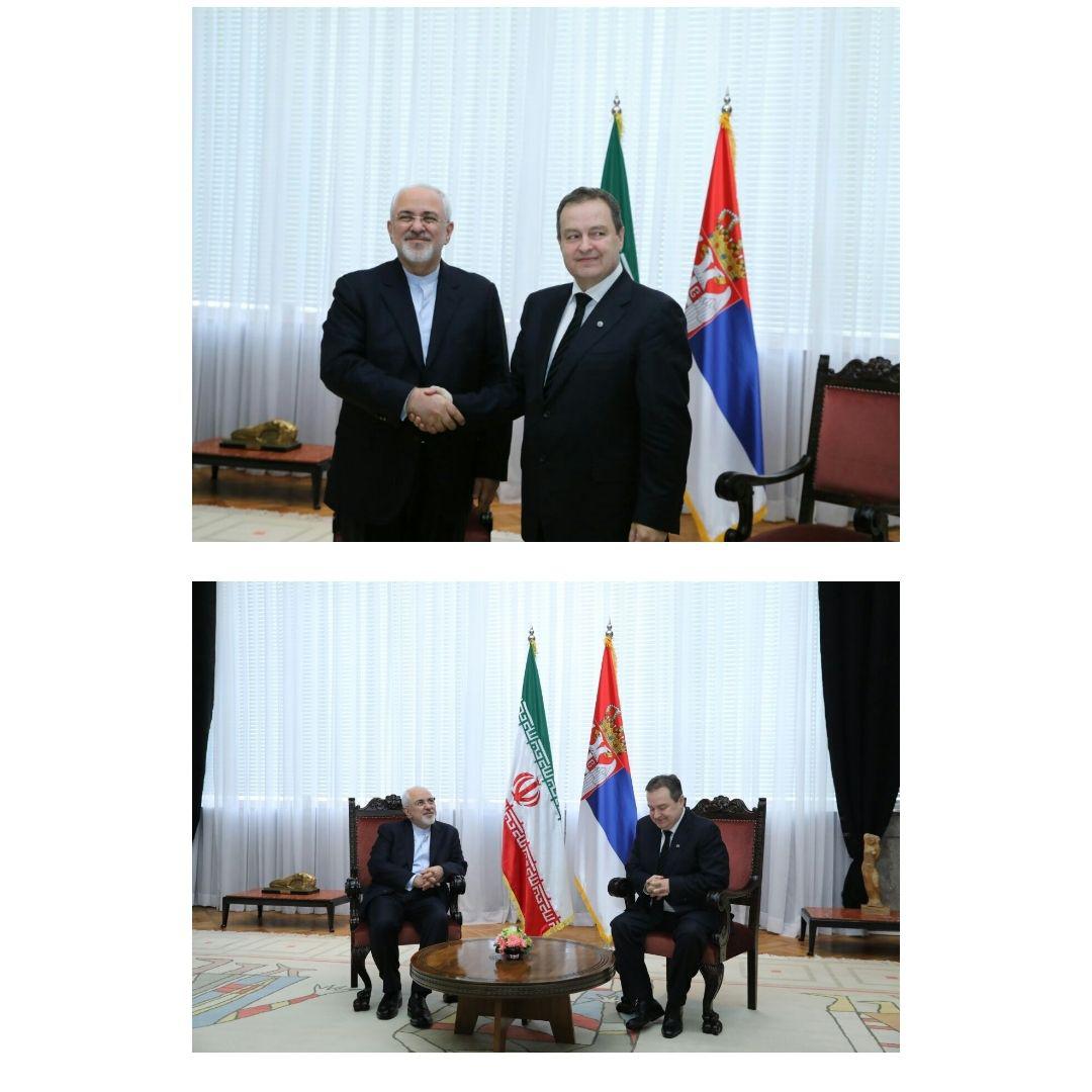 دیدار ظریف با نخست وزیر صربستان در بلگراد+عکس