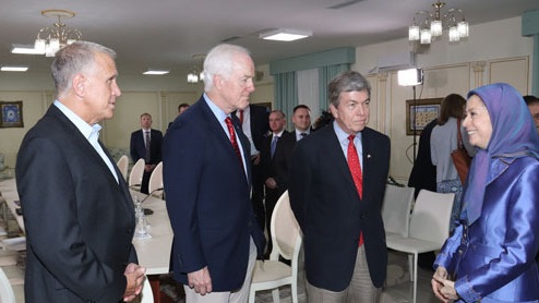 سناتورهای ارشد آمریکایی با مریم رجوی دیدار کردند +تصاویر