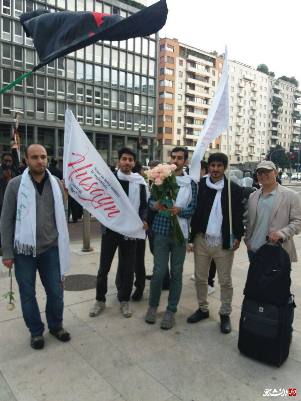 فعالیتهای میدانی دانشجویان اروپایی در روز عاشورا+تصاویر