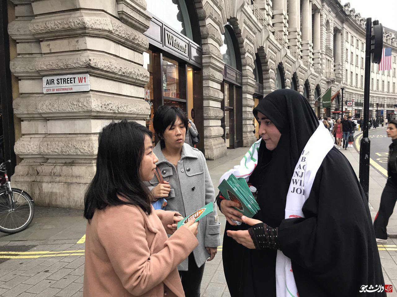 فعالیتهای میدانی دانشجویان اروپایی در روز عاشورا+تصاویر
