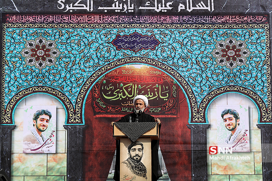 حاشیه‌نگاری مراسم تشییع پیکر شهید حججی/ ایستاده بر بلندای تاریخ