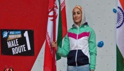 بانوی سنگ‌نورد ایرانی مدال برنز ماده لید را هم تصاحب کرد