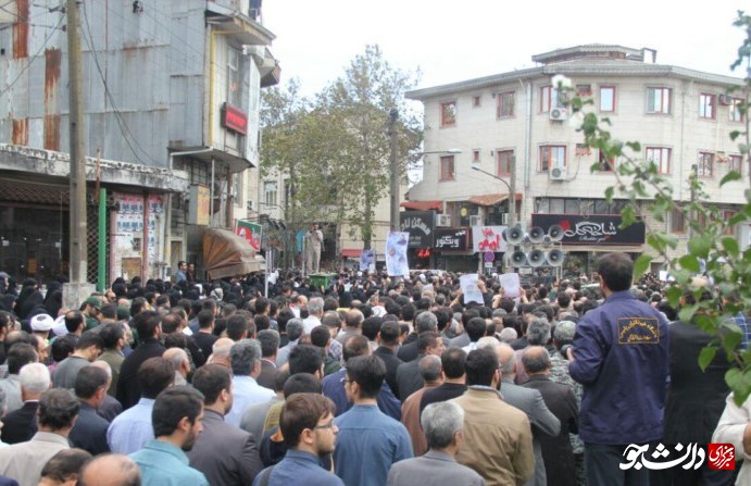 تشییع پیکر دوشهید مدافع حرم گیلانی