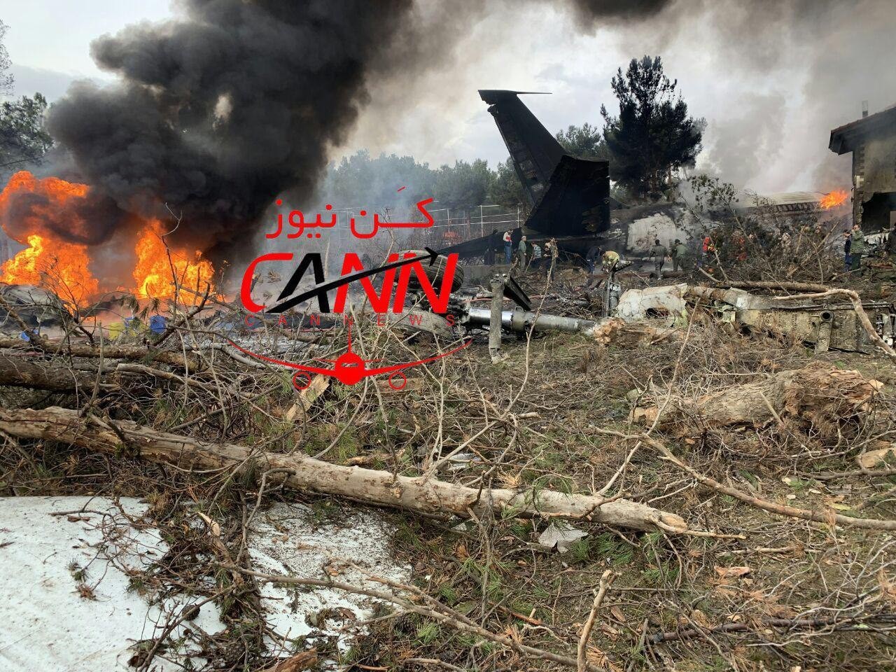 سقوط هواپیما حوالی صفادشت تهران + عکس