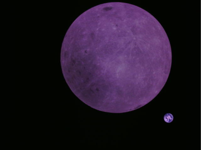 تصویری نادر از کره زمین و ماه منتشر شد
