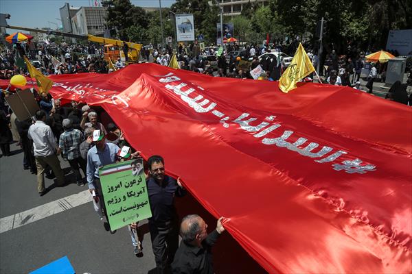حضور نظامی نُجَباء در راهپیمایی روز قدس تهران +تصاویر