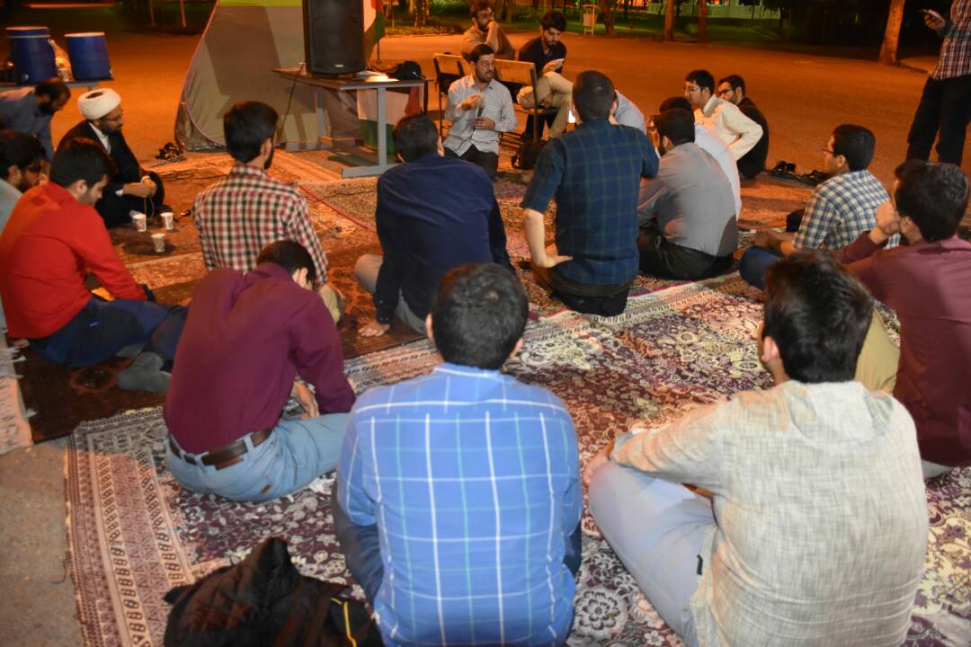 دانشجویان دانشگاه علم و صنعت در حمایت از مردم فلسطین تجمع کردند/ برپایی خیمه های بازگشت