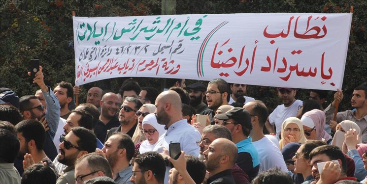خوشحالی اردنی‌ها از لغو قرارداد اجاره اراضی «الباقوره و الغمر» به رژیم صهیونیستی