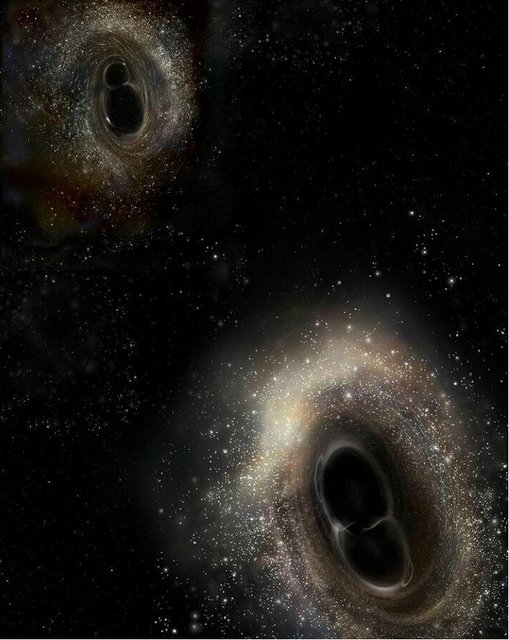 برخورد دو جرم بزرگ در فضا موجب اختلال در بعد چهارم شد + تصاویر