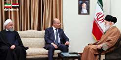 برهم صالح رئیس‌جمهوری عراق با رهبر معظم انقلاب دیدار کرد