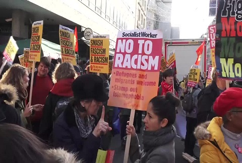 تظاهرات گسترده لندنی‌ها در اعتراض به ریاضت اقتصادی و نژادپرستی