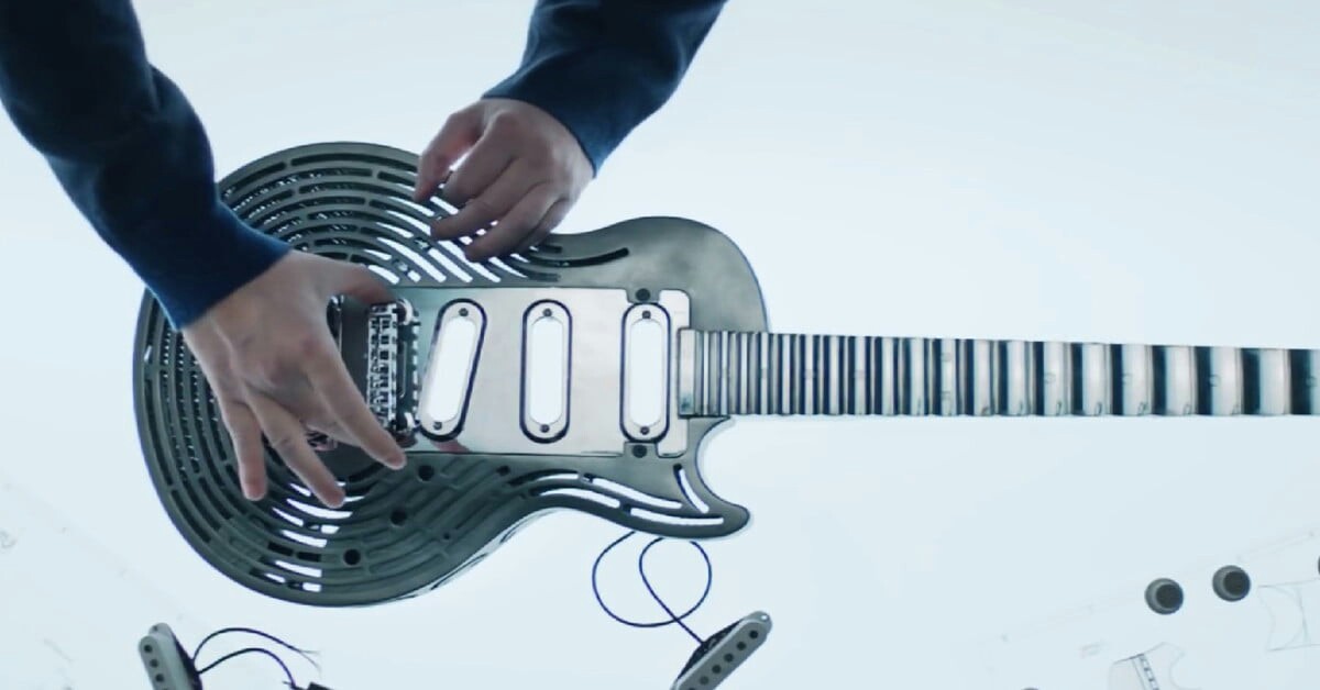 گیتار ضدضربه با کمک پرینتر سه‌بعدی ساخته شد