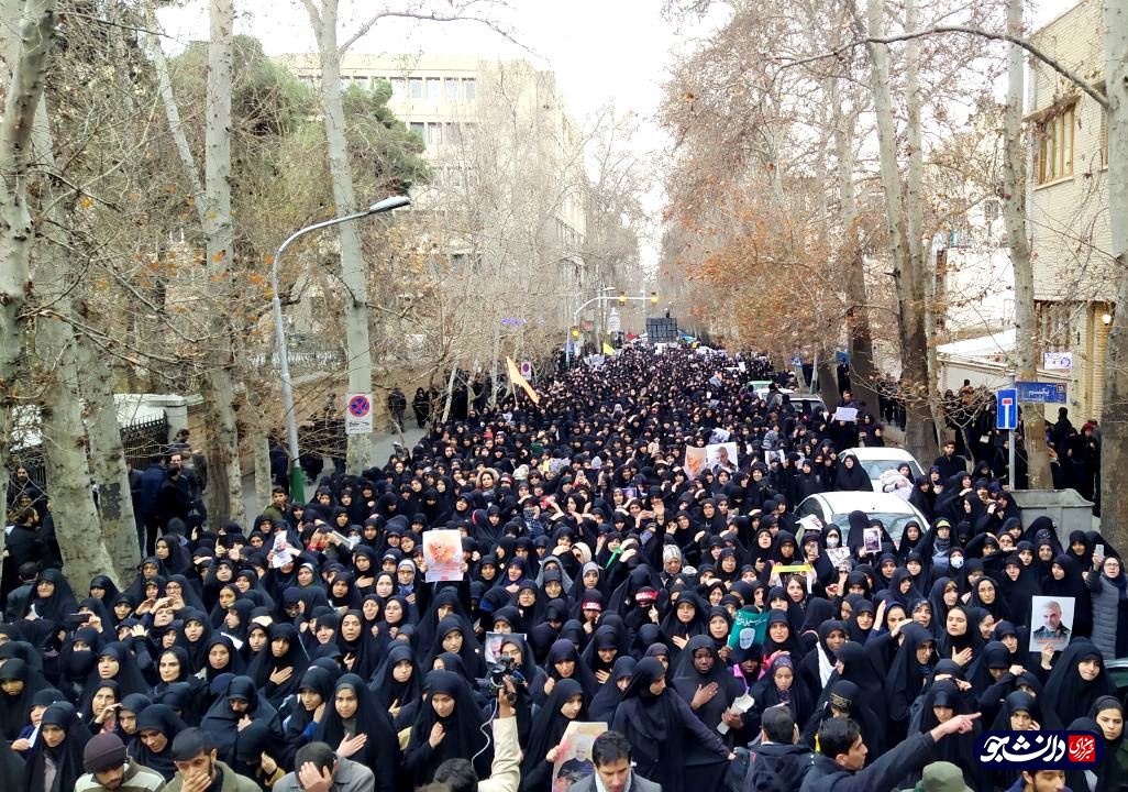 غوغای دانشجویان تهرانی در عاشورای سلیمانی