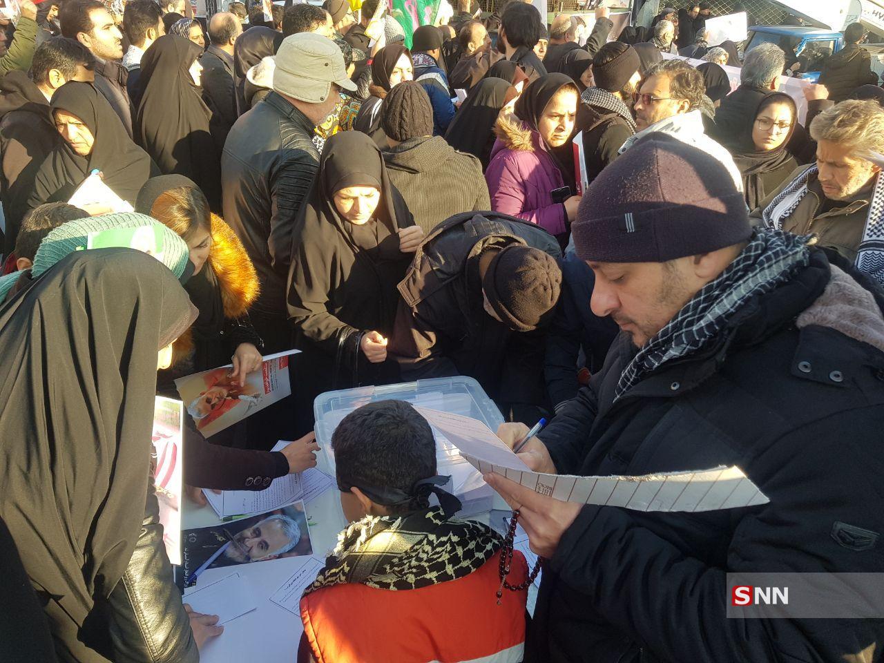 نامه‌ای به رهبر معظم انقلاب جهت اعلام آمادگی خونخواهی سردار سپهبد قاسم سلیمانی + عکس