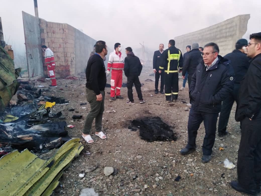 سقوط هواپیمای مسافربری اوکراینی در نزدیکی فرودگاه امام