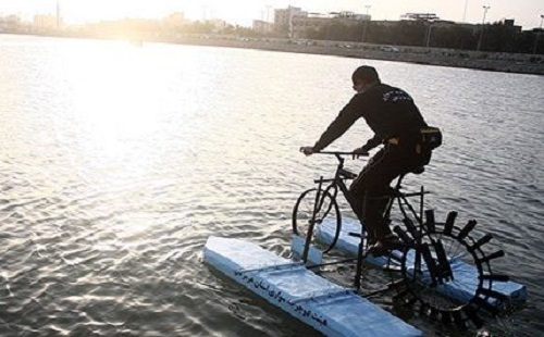 دوچرخه دریایی در مرکز نوآوری و توسعه دریایی دانشگاه خلیج فارس طراحی و ساخته شد