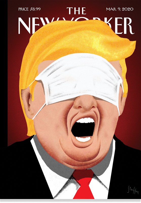 طرح روی جلد انتقادی نیویوکر از سیاست ترامپ درباره کرونا