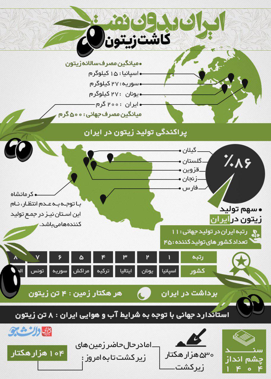 اینفوگرافی ایران بدون نفت