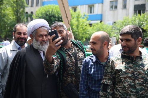 رئیس سازمان اطلاعات سپاه در راهپیمایی روز قدس +تصاویر