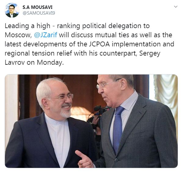 وزرای خارجه «ایران و روسیه» با یکدیگر دیدار می‌کنند