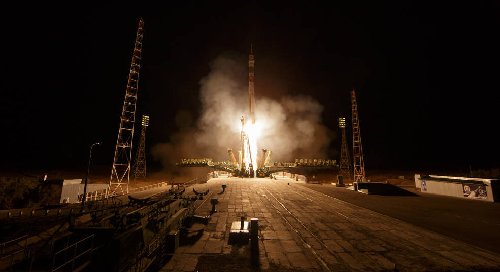 سایوز فضانورد اماراتی را به ایستگاه فضایی بین المللی رساند