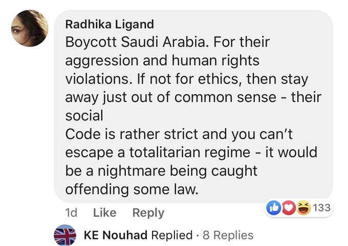 تمسخر سفیر زن عربستانی در فضای مجازی +عکس
