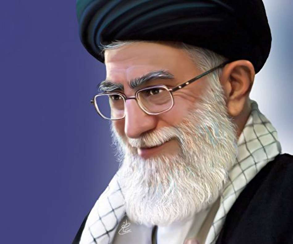 نقاشی چهره مقام معظم رهبری