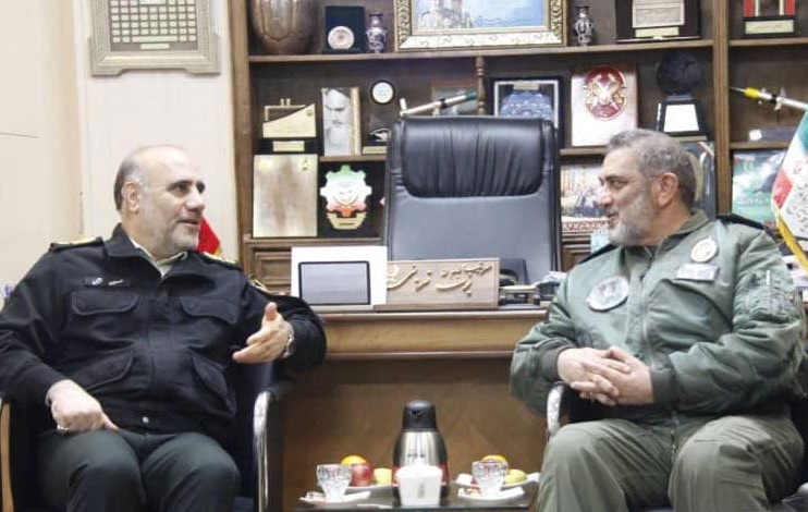 فرمانده انتظامی تهران بزرگ با فرمانده هوانیروز ارتش دیدار کرد