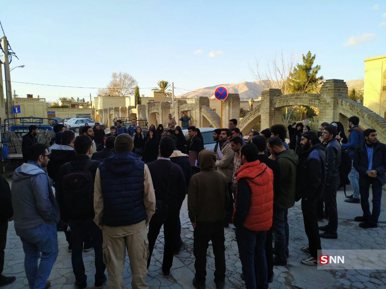 بازدید دانشجویان دانشگاه شیراز از مناطق شهر
