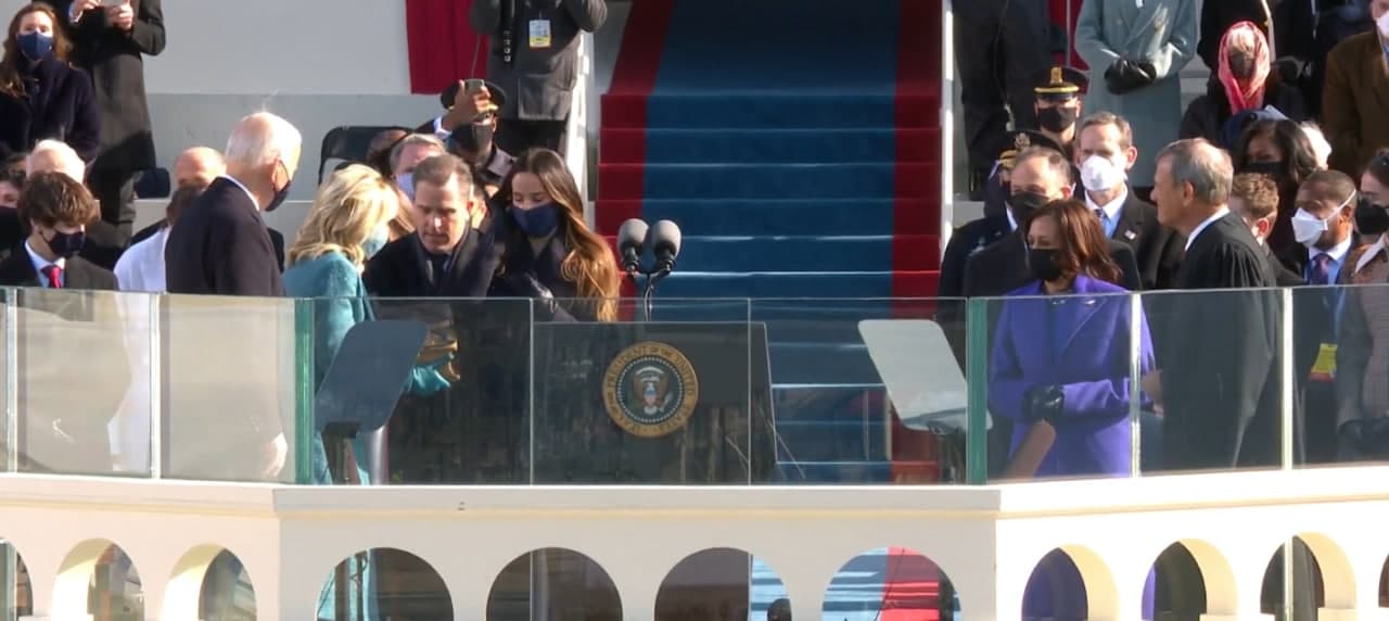 بایدن سوگند خورد و رسما رئیس جمهور ایالات متحده شد + فیلم و عکس