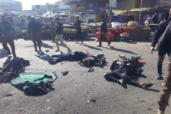 ۳۲ کشته و زخمی طی انفجار انتحاری در بغداد