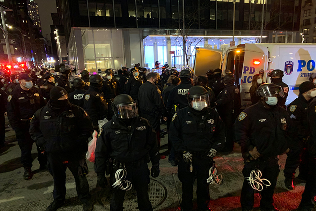 بازداشت ۱۱ نفر در تجمع ضد نژادپرستی در نیویورک