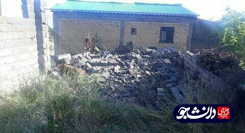 آماده///// طوفان به ۱۶ منزل در روستای سقزچی خلخال خسارت وارد کرد + تصاویر