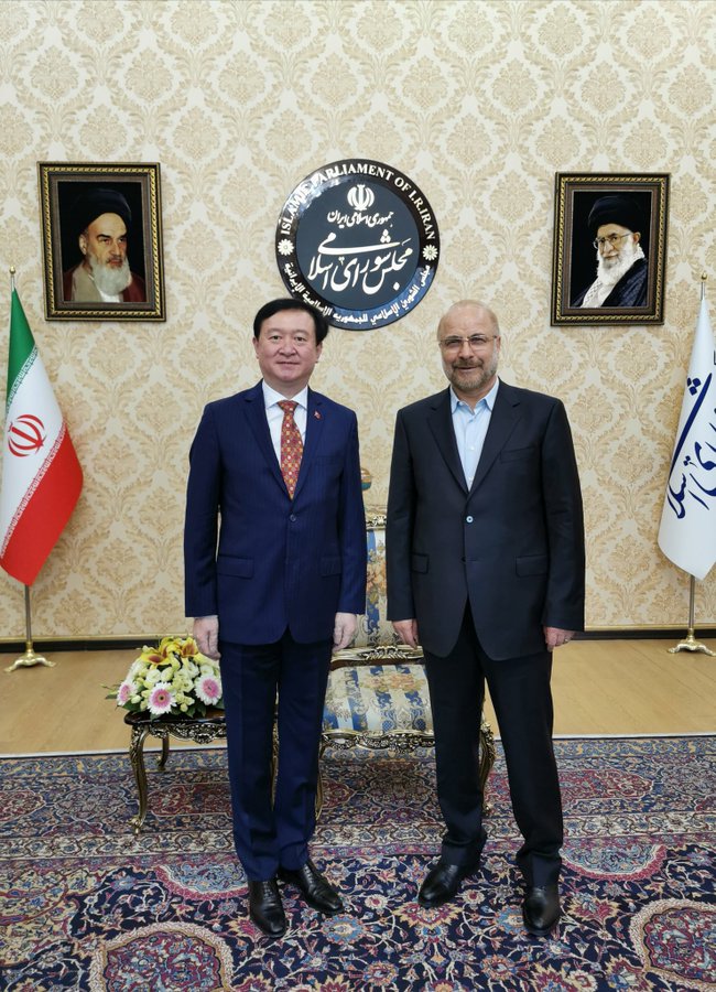 عکس| دیدار سفیر چین با رئیس مجلس شورای اسلامی