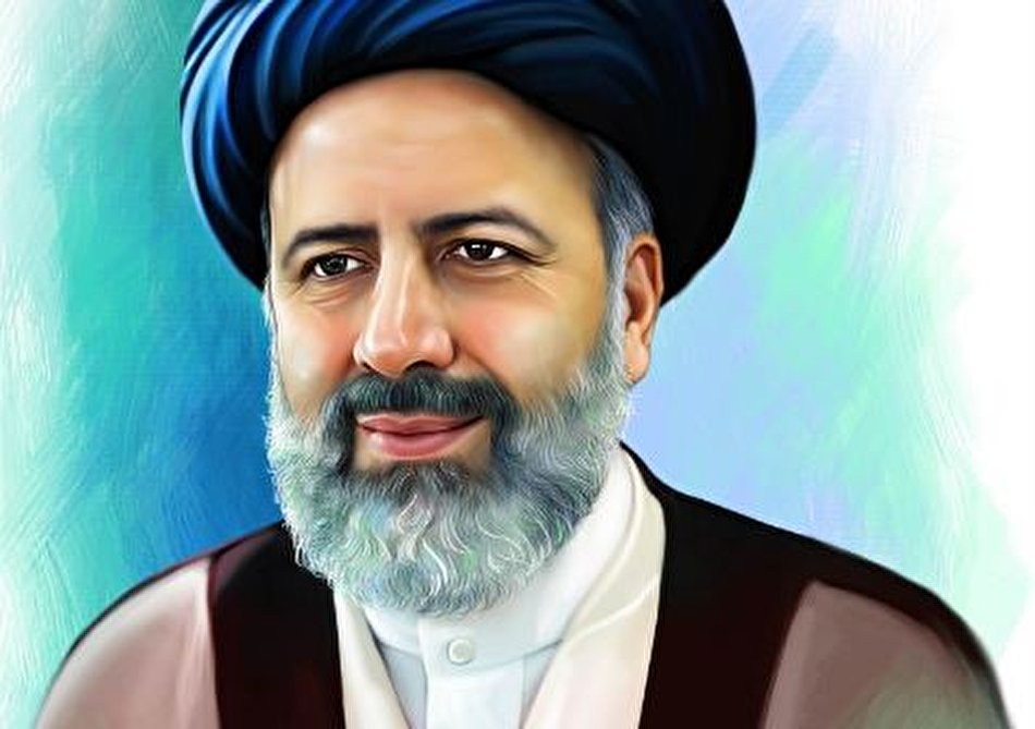 نقاشی چهره حجت الاسلام سید ابراهیم رئیسی