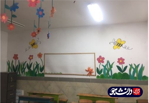 جهادگران قائن مدرسه روستای حسین آباد را رنگ آمیزی کردند + تصاویر