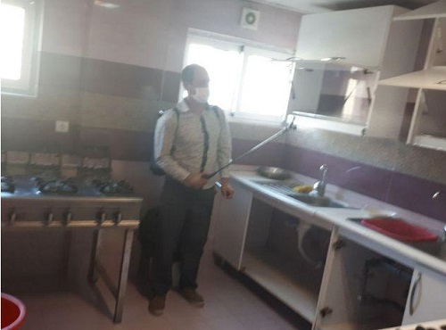 //خوابگاه‌های دانشجویی علوم پزشکی کردستان گندزدایی شدند + عکس