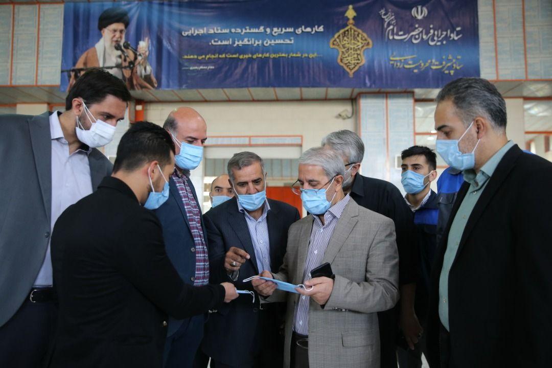 رکوردشکنی ستاد اجرایی فرمان امام در تولید ماسک بهداشتی / فروش مستقیم ماسک با قیمت ۱۰۰۰ تومان