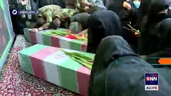 خاکسپاری چند شهید گمنام در مناطق مختلف تهران