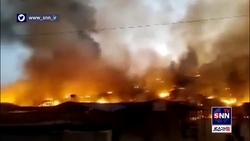 آوارگی هزاران نفر در پی آتش‌سوزی در اردوگاه مسلمانان «روهینگیا»