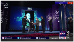 بزرگداشت احمدرضا معتمدی در اختتامیه جشنواره فیلم فجر