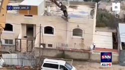 تخریب خانه یک خانواده فلسطینی در قدس توسط نظامیان صهیونیست