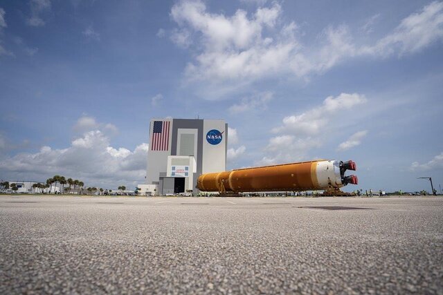 بزرگترین راکت از زمان ماموریت آپولو / اجزای «سیستم پرتاب فضایی» ناسا را از نزدیک ببینید + عکس