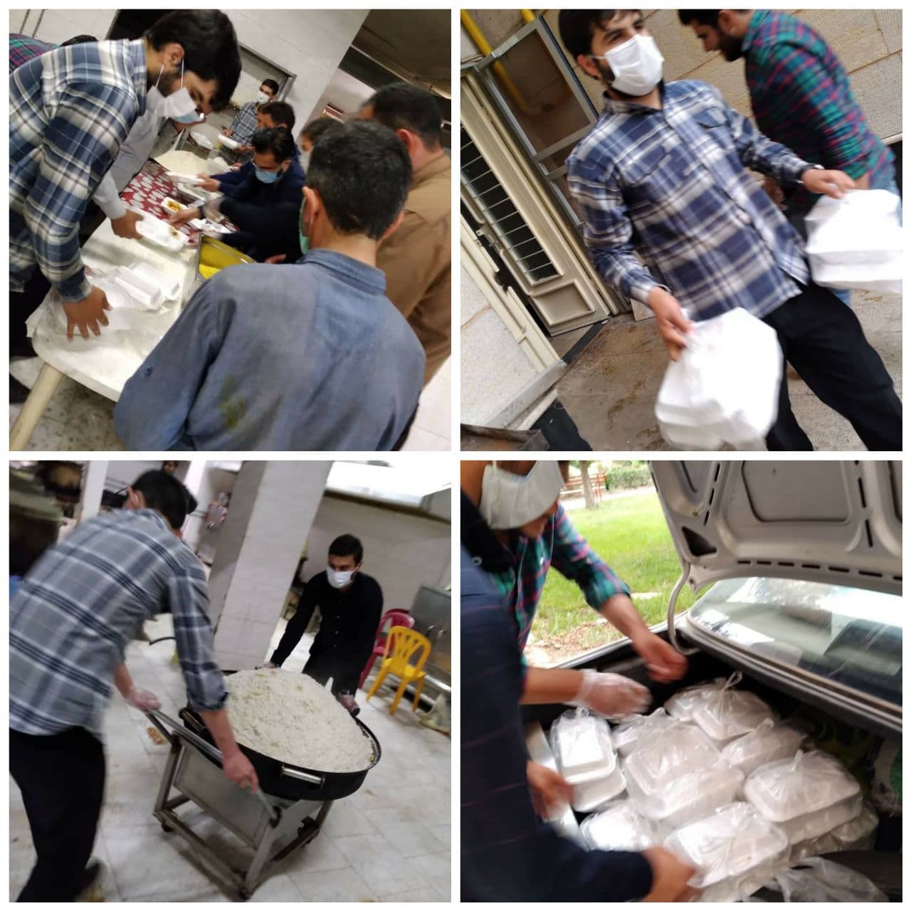 توزیع هزار پرس غذای گرم در حاشیه شهر از سوی بسیج دانشجویی قزوین
